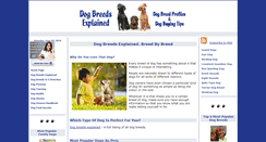 Desktop Screenshot of dog-breeds-explained.com